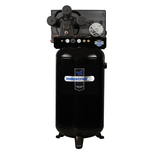 Stationary Air Compressors | Industrial Air ILA4708065 4.7 HP 80 Gallon Oil-Lube Vertical Stationary Air Compressor image number 0