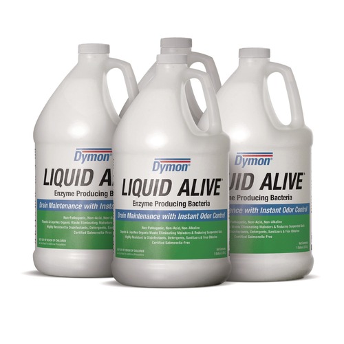 Cleaning & Janitorial Supplies | ITW Dymon 23301 Liquid Alive 1 Gallon Bottle Enzyme Producing Bacteria (4/Carton) image number 0