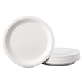 Hoffmaster PL7095 9 in. Dinnerware Coated Paper Plate - White (50/Pack, 10 Packs/Carton) image number 1
