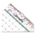 Calendars & Planners | Blueline C171129 14-Month (Dec to Jan): 2025 12.2-in x 27 in. 3-Month Wall Calendar - Colorful Leaves Artwork, White/Multicolor Sheets image number 2