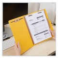  | Universal UNV10204 Bright Colored Pressboard Classification Folders - Letter, Yellow (10/Box) image number 3