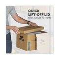 Office Jansan | Bankers Box 7716401 SmoothMove Classic Moving/Storage Boxes - Small/Medium, Brown/Blue (12/Carton) image number 5