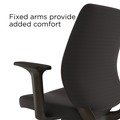 Office Chairs | Alera ALEWX4217 17.13 in. to 20.83 in. Seat Height Supports Up to 275 lbs. Wessex Ergonomic Fabric Task Chair - Black image number 2