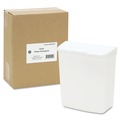  | HOSPECO 250-201W 1 Gallon PPC Plastic Wall Mount Sanitary Napkin Receptacle-ABS - White image number 3