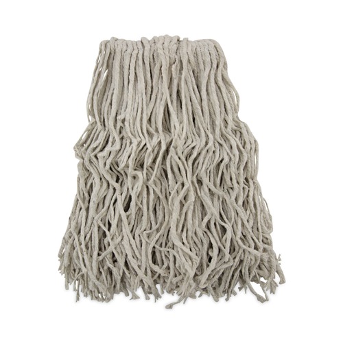 Mops | Boardwalk BWKCM02032S #32 Cut-End Cotton Mop Head - White (12/Carton) image number 0