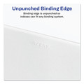 Office Jansan | Avery 01704 11 x 8.5 Allstate Style Preprinted Legal Exhibit Side 76 to 100 Tab Index Dividers - White (25-Pieces/Set) image number 5