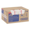 Cleaning Cloths | Tork 192195 13 in. x 21 in. Quat Friendly 1/4 Fold Foodservice Cloths - White (150/Carton) image number 2