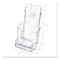 Office Jansan | Deflecto 78601 4.38 in. x 4.25 in. x 7.75 in. DocuHolder for Countertop/Wall-Mount with Card Holder - Clear image number 7