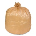 Cleaning & Janitorial Supplies | Pitt Plastics P4030B 33 gal. 1.2 mil Flat Pack Heavy-Duty Linear Low Density Can Liner - Buff (100/Carton) image number 2