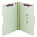 Office Jansan | Smead 19934 Recycled Pressboard Fastener Folders with 1/3-Cut Tabs - Legal, Gray/Green (25/Box) image number 0