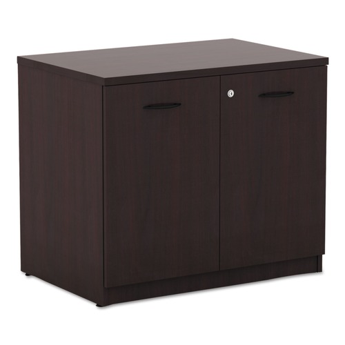  | Alera ALEVA613622MY Valencia Series 34.13 in. x 22.78 in. x 29.5 in. Storage Cabinet - Mahogany image number 0