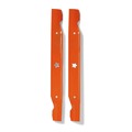 Blades | Husqvarna 954633774 3-Piece 48 in. High-Lift Bagging Lawn Mower Blade - Orange image number 1