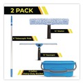 Cleaning Tools | Gritt Commercial GRI137B6F142PK Pro Window Washing Kit with 14-in Wide Blade Squeegee, Washer, 6 ft Telescopic Pole and 3 gal Heavy-Duty Bucket, 2/Kit image number 1