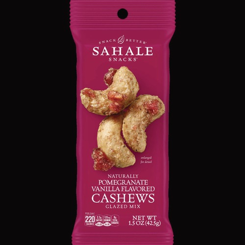 Sahale Snacks 1.5 oz Bag Pomegranate Vanilla Glazed Mix Cashews (18/Carton)