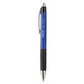 Pens | Universal UNV15541 Medium 1 mm Retractable Blue Barrel Comfort Grip Ballpoint Pen - Blue Ink (1 Dozen) image number 3