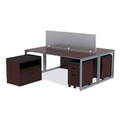 Office Filing Cabinets & Shelves | Alera ALELS583020MY Open Office Series 29.5 in. x 19.13 in. x 22.88 in. 2-Drawer Low File Cabinet Credenza - Mahogany image number 2