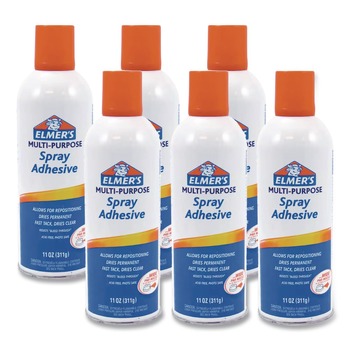 Elmer's 11 oz. Multi-Purpose Spray Adhesive - Dries Clear (6/Carton)