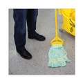 Mops | Boardwalk BWK1200MCT EcoMop Recycled Fiber Looped-End Mop Head - Medium, Green (12/Carton) image number 8