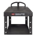 Bulk Savings Pricing 1 | Rubbermaid Commercial FG454500BLA 25.25 in. x 54 in. x 36 in. 500 lbs. Capacity 2 Flat Shelves Heavy-Duty Plastic Utility Cart - Black image number 3