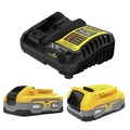 Battery and Charger Starter Kits | Factory Reconditioned Dewalt DCBP315-2CR 20V MAX XR POWERSTACK 5 Ah and 1.7 Ah Lithium-Ion Batteries and Charger Kit image number 0