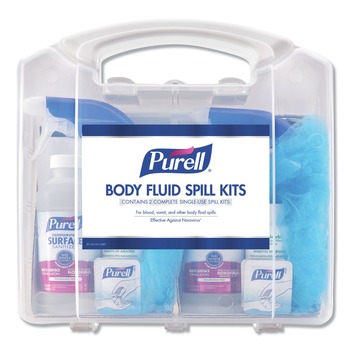 PURELL 4.5 in. x 11.88 in. x 11.5 in. One Clamshell Case Body Fluid Spill Kit (1/Carton)