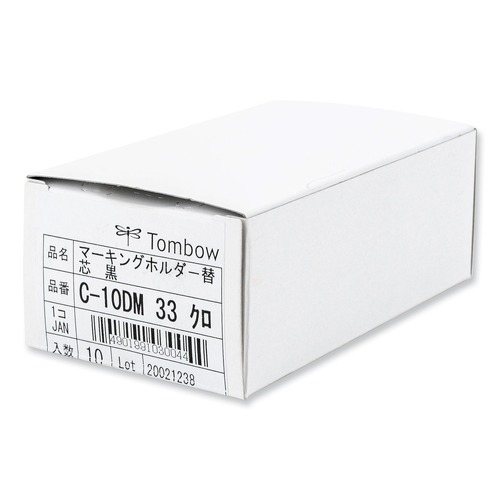 Pens | Tombow 51542 4.4 millimeter Mechanical Wax-Based Marking Pencil Refills - Black (10/Box) image number 0