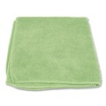Cleaning Cloths | Boardwalk BWK12GRECLOTH 12 in. x 12 in. Microfiber Cloths - Green (12/Pack) image number 2