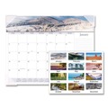 Notebooks & Pads | AT-A-GLANCE 89802 12-Month: Jan 2026 to Dec 2026 22 in. x 17 in. Landscape Photography Panoramic Desk Pad - White Sheets, Clear Corners image number 1