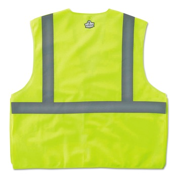 Ergodyne GloWear 8215BA Type R Class 2 Econo Breakaway Mesh Safety Vest - 4X-Large to 5X-Large Lime