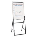  | Quartet 351900 26 in. x 35 in. Futura Dry Erase Presentation Easel - White Surface, Black Steel Frame image number 2