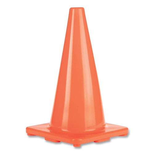 Outdoor Games | Champion Sports C18OR 18 in. Hi-Visibility Vinyl Cones - Orange image number 0