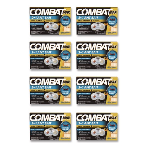 Cleaning & Janitorial Supplies | Combat 23400 07172 Max 2-in-1 Ant Bait (8/Carton) image number 0