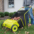 Lawn Mowers Accessories | Sun Joe SJSW26M 26 in. Manual Push Lawn Sweeper image number 5
