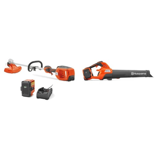 Outdoor Power Combo Kits | Husqvarna 970806701 36V 320iL Weed Eater and 230iB Leaf Blower Bundle Kit (4 Ah) image number 0