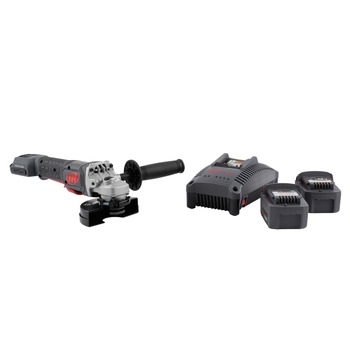 Ingersoll Rand G5351-K22 20V 1 HP 8000 RPM Type 27 Grinding Type 1 Cutting 4.5 / 5 in. Wheel Cordless Right Angle Grinder Kit (5 Ah)