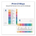 Office Jansan | Avery 11143 Ready Index 11 in. x 8.5 in. 15-Tab Traditional Color Customizable TOC 1 to 15 Tab Dividers - Multicolor (1-Set) image number 5