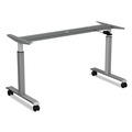 Office Chair Casters | Alera ALEHT3004 2 in. Wheel Grip Ring Stem Casters for Height-Adjustable Table Bases - Black (4/Set) image number 3