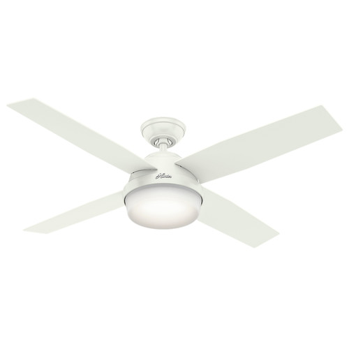 Hunter 59252 52 In Dempsey Fresh White Ceiling Fan With Light And Hunter 59252 52 In Dempsey Fresh White Ceiling Fan With Light And Remote