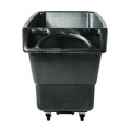 Trash Cans | Rubbermaid Commercial FG101300BLA 151 Gallon 1000 lbs. Capacity Plastic Structural Foam Tilt Truck - Black image number 1