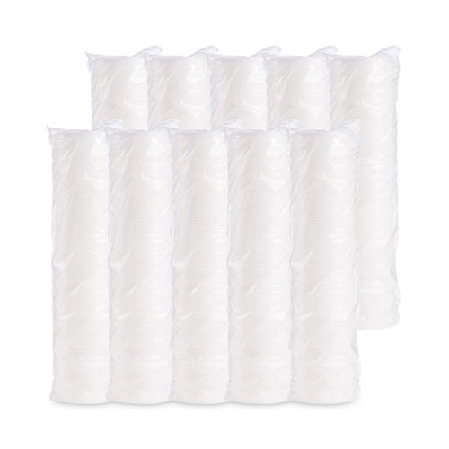 Cutlery | Dart 6JL Vented Plastic Lids for 3.5 oz to 6 oz. Foam Containers - White (1000/Carton) image number 0