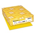 Office Jansan | Astrobrights 22531 8.5 in. x 11 in. 24 lbs. Bond Weight Color Paper - Solar Yellow (500/Ream) image number 0