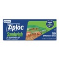 Food Service | Ziploc 383179 6.5 in. x 5.88 in. Resealable Sandwich Bags - Clear (600/Carton) image number 4