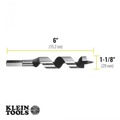 Drill Driver Bits | Klein Tools 53408 4 in. x 1-1/8 in. Steel Ship Auger Bit with Screw Point image number 2