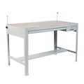 Labor Day Sale! Save $30 off $199! | Safco 3962GR 56.5 in. x 30-1/2 in. x 35-1/2 in. Precision Four-Post Drafting Table Base - Gray image number 0