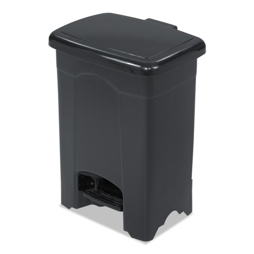 Bulk Savings Pricing 2 | Safco 9710BL 4 Gallon Plastic Plastic Step-On Receptacle - Black image number 0