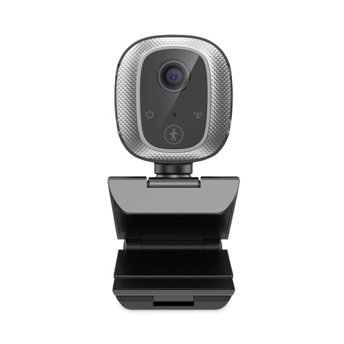 Office Electronics & Batteries | Adesso CYBERTRACKM1 1920 pixels x 1080 pixels 2.1 Mpixels HD Fixed Focus USB Webcam with AI Motion/Facial Tracking - Black/Silver image number 0