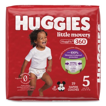 Huggies 56607 Little Movers HuggFit 360 Degree - Size 5/Disney Design (19/Pack)