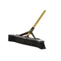 Brooms | Rubbermaid Commercial 2018728 36 in. Polypropylene Bristles Maximizer Push-to-Center Broom - Yellow/Black image number 2