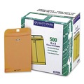 Envelopes & Mailers | Quality Park QUA37555 6 in. x 9 in. #55 Square Flap Clasp/Gummed Closure Clasp Envelope - Brown Kraft (500/Carton) image number 0