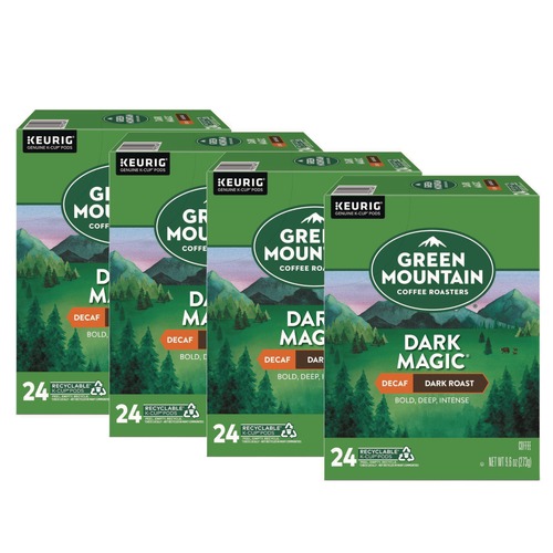 Coffee | Green Mountain Coffee 5000378924 Coffee K-Cups - Dark Magic Decaf Extra Bold (96/Carton) image number 0